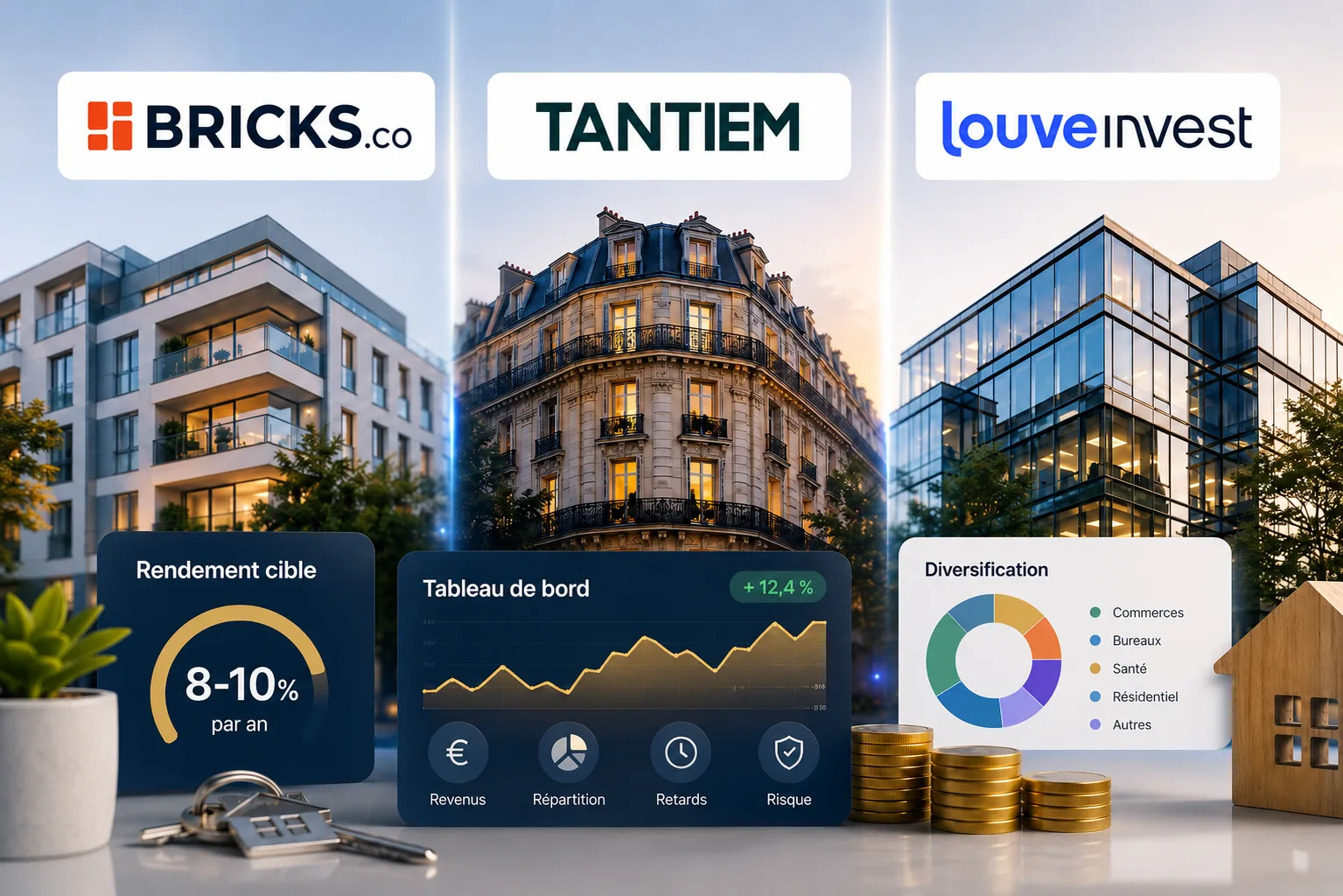 Immobilier fractionné avis : Bricks, Tantiem et Louve Invest en 2026